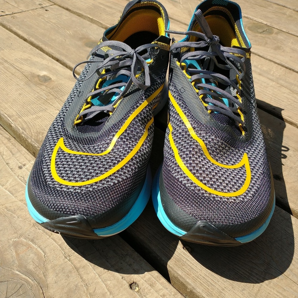 NIKE ZoomX Streakfly Running Shoes Black Blue Racing Men's READ